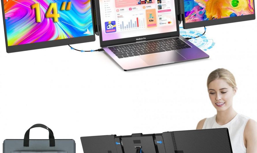 Maximieren Sie die Produktivität mit dem tragbaren Monitor von Kwumsy: dem ultimativen Laptop-Begleiter